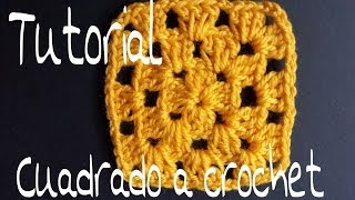 Tutorial Cuadrado a crochet paso a paso  Cucaditas de saluta [upl. by Semyaj]