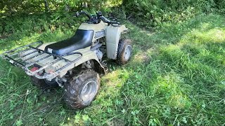 Yamaha bear tracker 250 trail and top speed [upl. by Carney]