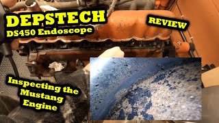 Depstech DS450 Endoscope Review  IPS Screen 5MP Borescope Camera 📷 FORD Mustang Engine Inspection [upl. by Airb]