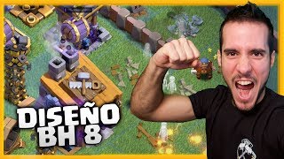 NUEVO DIEÑO BH 8  MEJORES DEFENSAS  CLASH OF CLANS [upl. by Lednic]