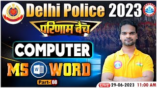 Delhi Police 2023 Delhi Police Computer Class Microsoft Word Computer Class For Delhi Police [upl. by Iveel653]