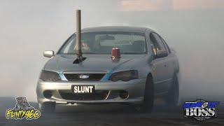 BA XR6 FALCON quotSLUNTquot AT BURNOUT BOSS [upl. by Releyks]