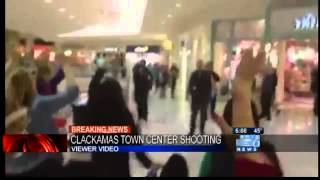 Cell phone video of people evacuating Clackamas Town Center [upl. by Constanta281]