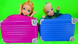 Elsa and Anna toddlers buy suitcases to go on holidays [upl. by Keene583]