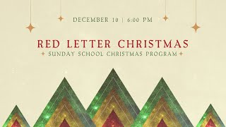 121023  Red Letter Christmas  Kids Program  600 PM [upl. by Oneal]