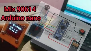 CARA MEMBUAT THERMOMETER DENGAN ARDUINO NANO DAN SENSOR MLX90614 [upl. by Nodnrb412]