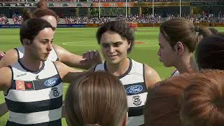 AFLW 2024 Premiership Week 4 Gold Coast Suns VS Geelong Cats [upl. by Enitsuga]