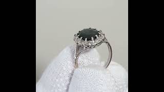 Ring 18K vitguld med safir och diamanter [upl. by Feldman]