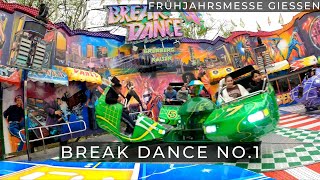 Break Dance No1 GrünbergKaiser  Frühjahrsmesse Gießen 2024  OnRide POV [upl. by Beedon5]