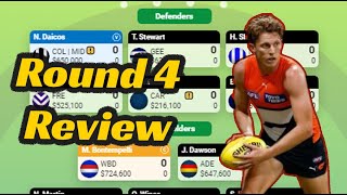 TRADING IN ANOTHER 350k MID PRICER  Round 4 Review  SuperCoach 2024 [upl. by Olegnalehcim]