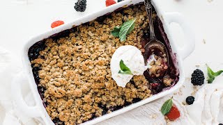 5 Ingredient Berry Cobbler [upl. by Lawrence]