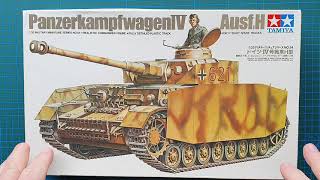 Tamiya 135 Panzerkampfwagen IV Ausf H  Kit Review [upl. by Arihsaj]