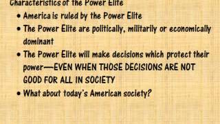 C Wright Mills  The Power Elite [upl. by Haerr518]