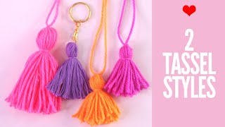 How to Make Tassels  Easy 2 Methods [upl. by Keily]