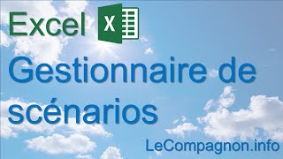 Excel  Gestionnaire de scénarios [upl. by Nelle142]