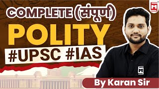 Indian Polity in Hindi  भारतीय राजव्यवस्था  Competitive Exams  By Karan Chaudhary Sir [upl. by Salohcim]