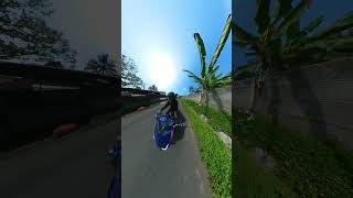 ngikut rombongan cwe pas sunmorian 😁 shorts insta360 motovlog [upl. by Denoting800]