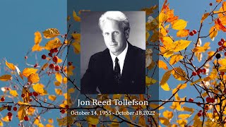 102422 Jon Tollefson Funeral Service [upl. by Barn]