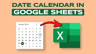 How to Add Date Calendar in Google Sheets [upl. by Nesyla]