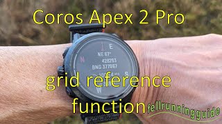 Coros Apex 2 Pro grid reference feature coros gpswatch [upl. by Jarl]