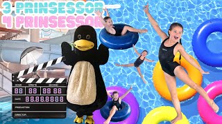 En pingvin en reklamfilm vattenrutschbanor och russinfingrar 💜🐧🎬🎢💦3prinsessor VLOGG💕 [upl. by Siulesoj]