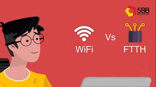 5BB Broadband  FTTH vs WiFi [upl. by Danyluk]