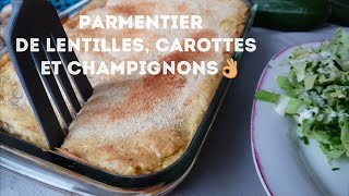 Parmentier de lentilles veganfacile [upl. by Leuamme144]