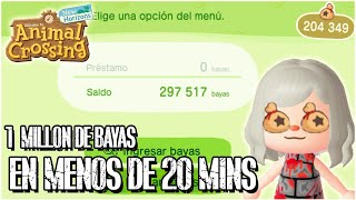 TRUCO l 1 MILLÓN de BAYAS en MENOS de 20 MINUTOS l Animal Crossing New Horizons [upl. by Betta]