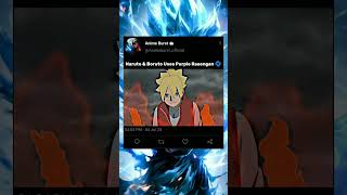 Naruto amp Boruto Uses Purple Rasengan🌀  shorts shortvideo naruto narutoshippuden boruto viral [upl. by Yeltihw]