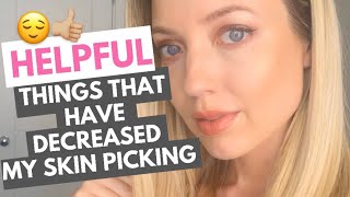 DERMATILLOMANIA  HELPFUL THINGS WHICH DECREASE SKIN PICKING 👀🙋🏼‍♀️ [upl. by Lilla]