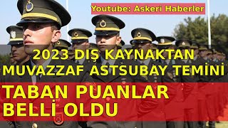 2023 MSB ASTSUBAY TABAN PUANLARI BELLİ OLDU 2024 Astsubay [upl. by Ludlew]