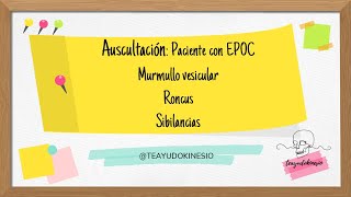 Caso clínico paciente con EPOC Ruidos fisiológicos y agregados solo sonido [upl. by Nelleyram]