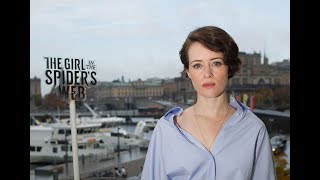 Claire Foy on playing Lisbeth Salander quotSwedish people speak better English than I doquot [upl. by Wurster]