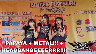 BABYMETAL  PAPAYA  METALI  Headbangeeeerrrrr Dance Cover  Bintek Matsuri 051224 [upl. by Jaf987]