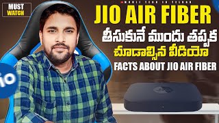 Dont Buy Jio Airfiber Before Watching this video  Speed  Jio Airfiber  In telugu by Mouli [upl. by Nawrocki]