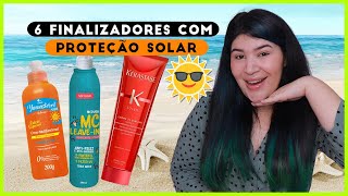 🏖️6 MELHORES FINALIZADORES COM PROTEÇÃO SOLAR UV PARA CABELOS PréPós Praia e Piscina [upl. by Venu989]