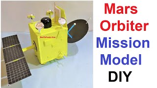 Mars Orbiter Mission model making using cardboard  DIY  Science project  howtofunda [upl. by Rafiq]