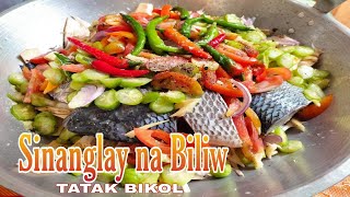 Sinanglay na Biliw  Ginataang Tilapia na may Langka [upl. by Durrej]