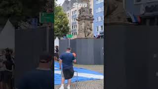 Tartan Army take over Cologne square with massive Saltire [upl. by Cesare]