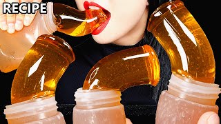 ASMR HONEY JELLY RECIPE  EATING SOUNDS 꿀젤리 먹방 Abbey ASMR 먹방 핫 아이템 꿀젤리 만들기 SUPER EASY RECIPE [upl. by Gaither724]