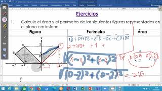 Perímetros y áreas en el plano cartesianopolígonos irregulares [upl. by Sira385]
