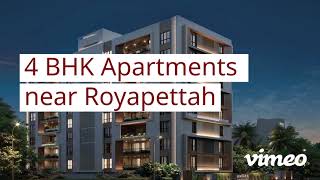 Ready 4 BHK Ultra Luxe Apartments near Royapettah  Call 98409 5100103 to know more [upl. by Adele]