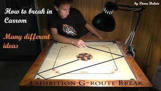 Carrom tricks how to break in many different ways [upl. by Aicul210]