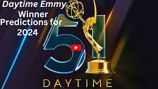 Daytime Emmy Winner Predictions for 2024 Surprise Nomination amp History Madeboldandbeautiful [upl. by Aggappora759]