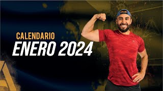 Calendario Enero 2024🔥¡A PONERSE EN FORMA [upl. by Christmann]