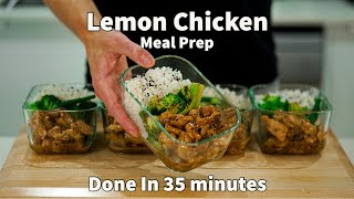 Make 5 Meals In 35 Minutes With This Lemon Chicken Meal Prep [upl. by Gladine]