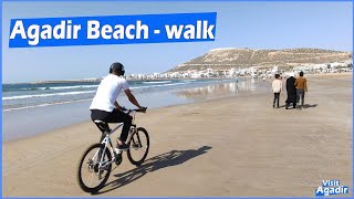 Agadir Beach Walk  Morocco  La Plage dAgadir Maroc  Promenade [upl. by Nerac]