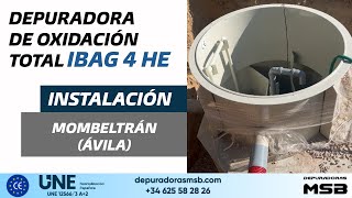 Instalación depuradora de oxidación total  iBag 4HE  Mombeltrán Ávila [upl. by Ygief]