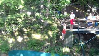 Tarzan Swing Failure at Mountain Creek [upl. by Kenyon510]