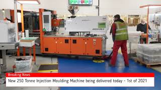 New 250 Tonne Chen Hsong injection moulding machine has been delivered [upl. by Alyk]